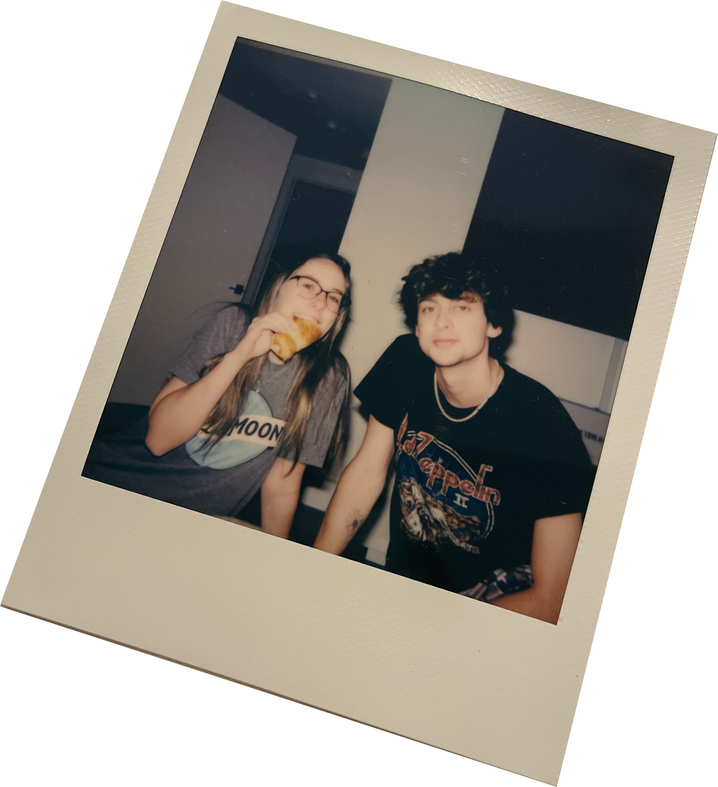 Polaroid of Zach and Jayden Seeley